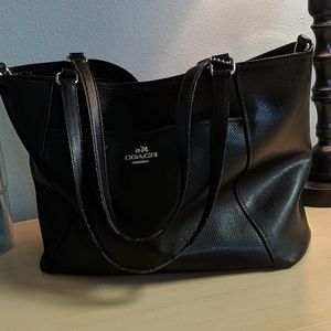Black coach tote